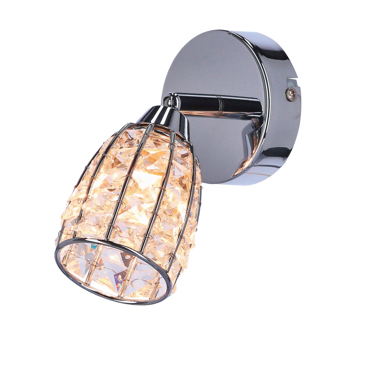 Strahler 91-13385 Shiba - Chromfarben/Transparent, KONVENTIONELL, Glas/Metall (15/8.5cm)