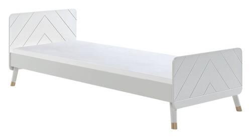 Detská posteľ BILLY, 90x200, biela - biela, Konventionell, kompozitné drevo (90/200cm) - MID.YOU
