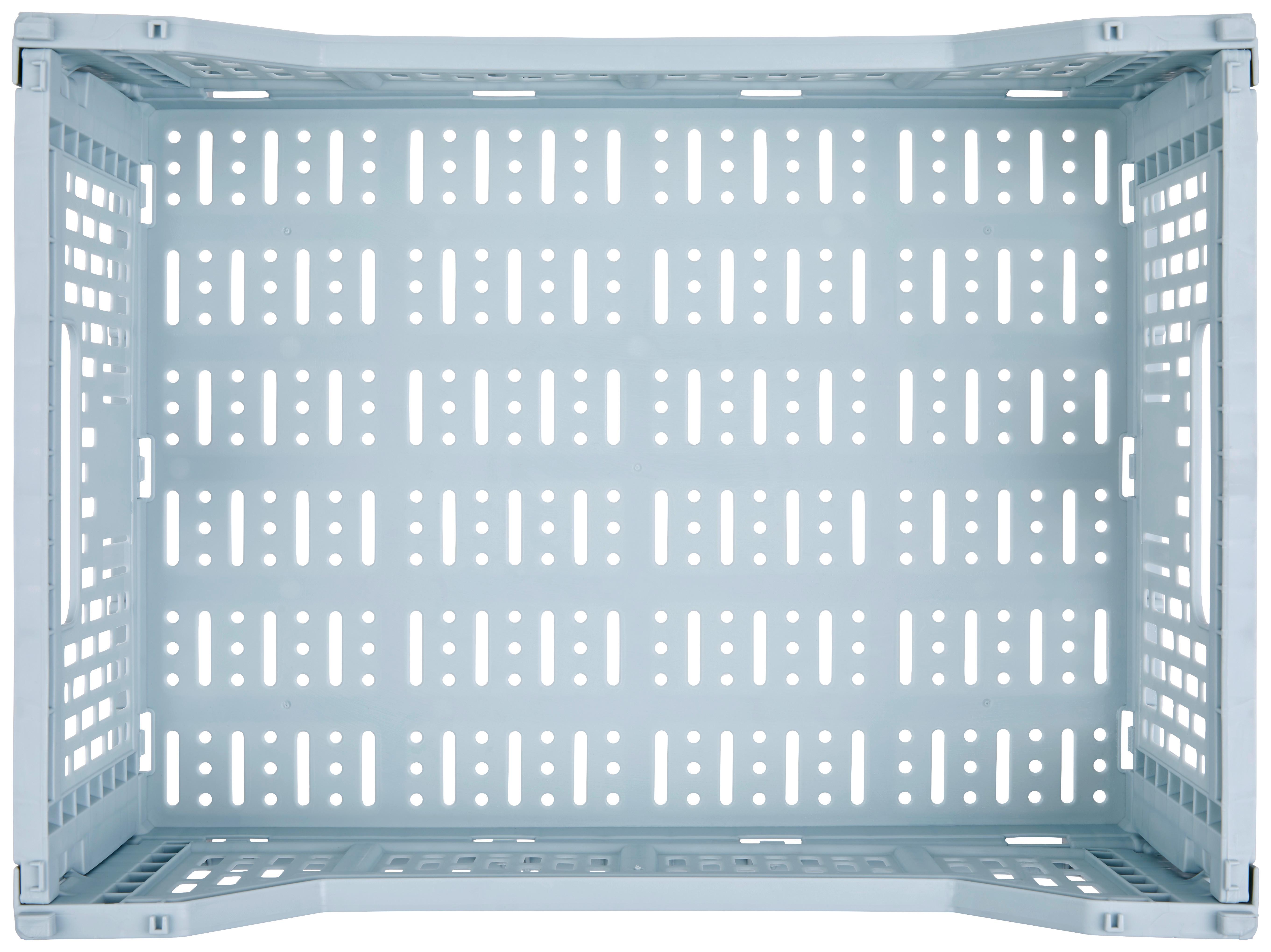 Összecsukható Doboz Chaline - kék/fehér, Basics, műanyag (40/14,5/30cm) - Homezone