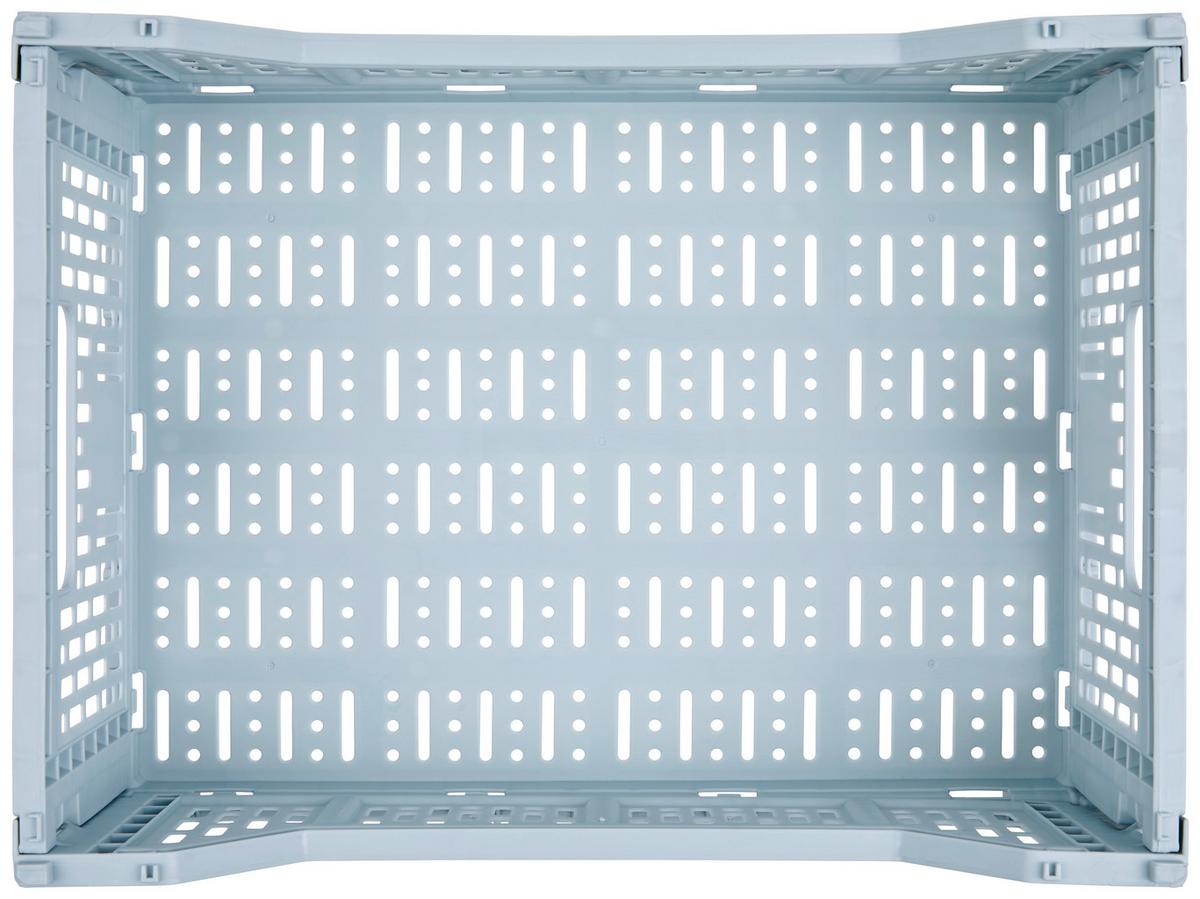 Összecsukható Doboz Chaline - kék/fehér, Basics, műanyag (40/14,5/30cm) - Homezone
