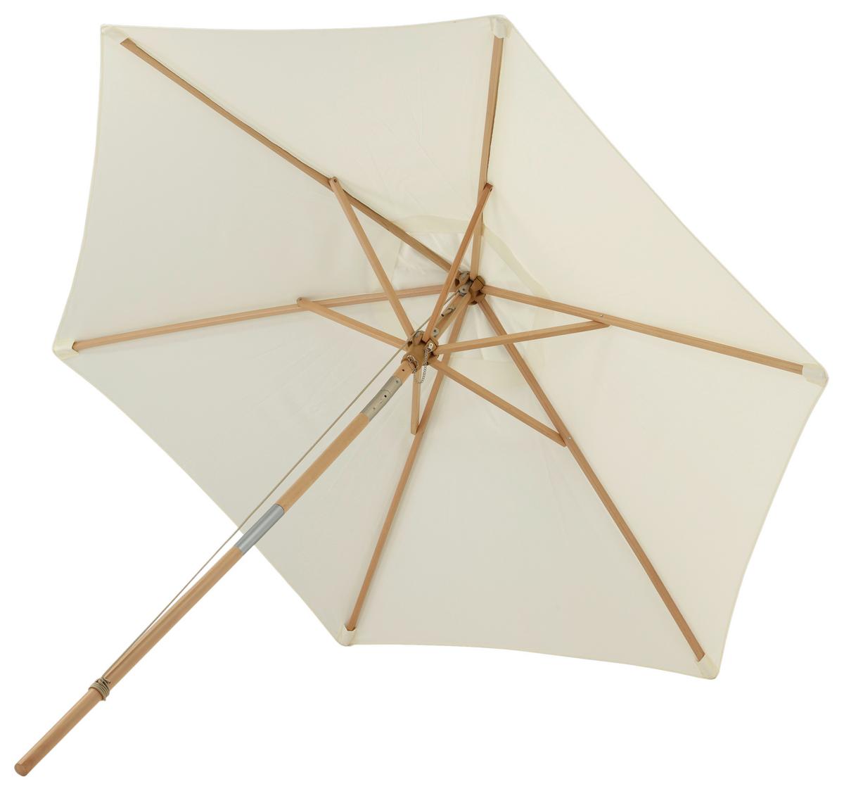 Sonnenschirm Corypho - Weiß, KONVENTIONELL (250/232cm) - Gardenson