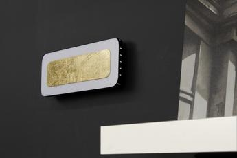 LED-Wandleuchte, dimmbar, in Schwarz und Gold