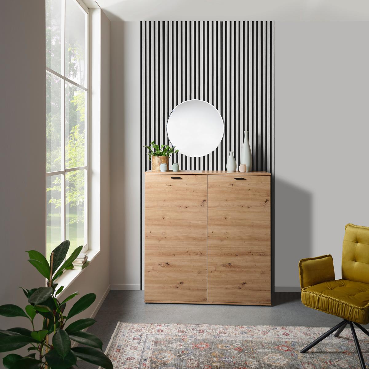 Akustikpaneel Josef - Weiß, MODERN, Holzwerkstoff/Kunststoff (90/60/2cm)