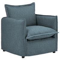 Sessel Toscana - Blau/Schwarz, Trend, Textil (120/82/98cm) - Livetastic