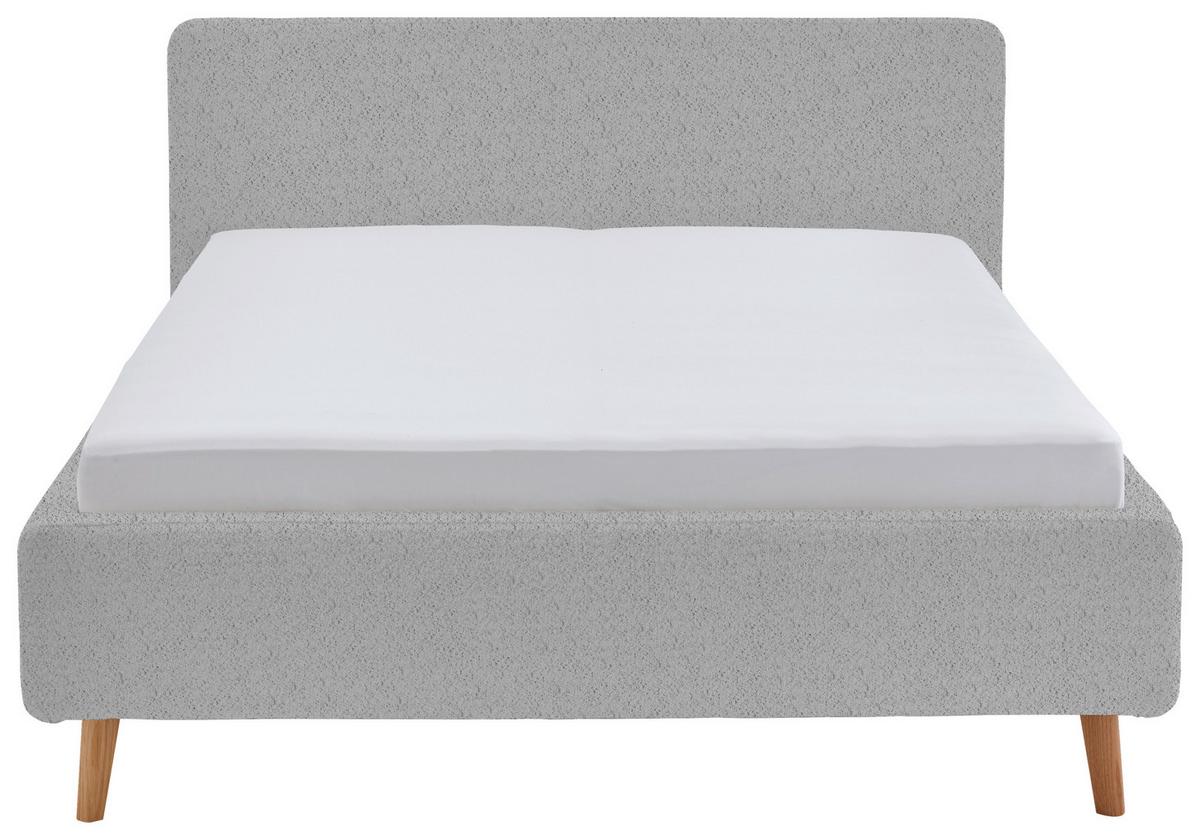 Polsterbett Mattis Abriamo Grau 180x200cm - Eichefarben/Birkefarben, Design, Holz/Textil (180/200cm) - MID.YOU
