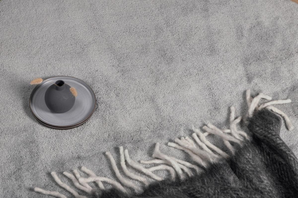 Hochflorteppich undra - Hellgrau, LIFESTYLE, Textil (200cm) - P & B