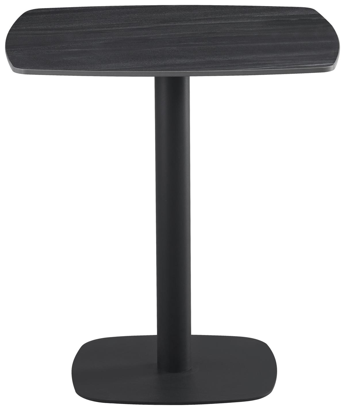 BISTRO STÔL SAM - čierna, Design, kov/keramika (70/70/75cm) - Mömax