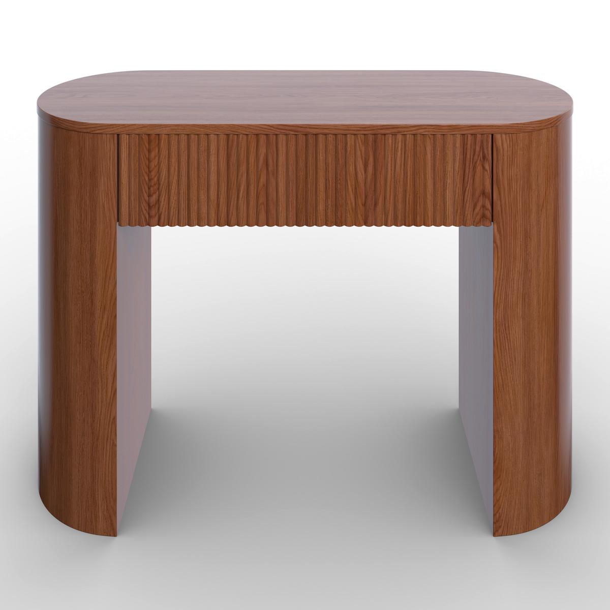 KONZOLOVÝ STOLEK NOAH - barvy vlašských ořechů, Moderní, kompozitní dřevo (112/79/40cm) - Bessagi Home
