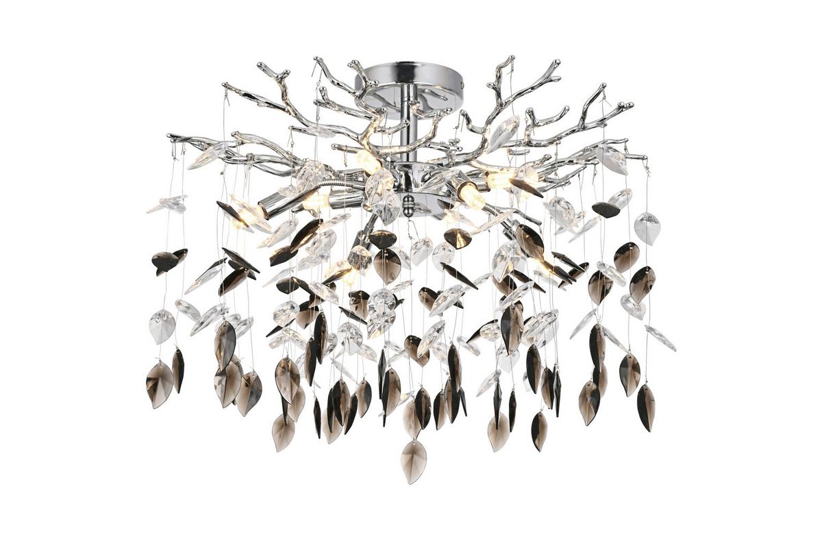 STROPNÉ SVIETIDLO MONI - číra/sivá, Modern, kov/plast (60/60/46cm) - Mömax