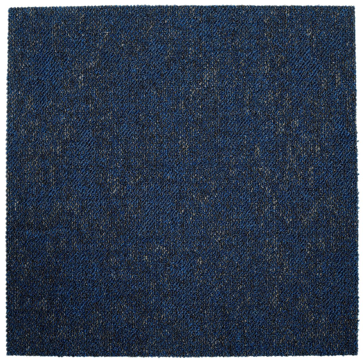 Teppichfliese Blaugrau Marble 50x50 cm Florhöhe 3 mm - Blaugrau, Basics, Textil (50/50cm)