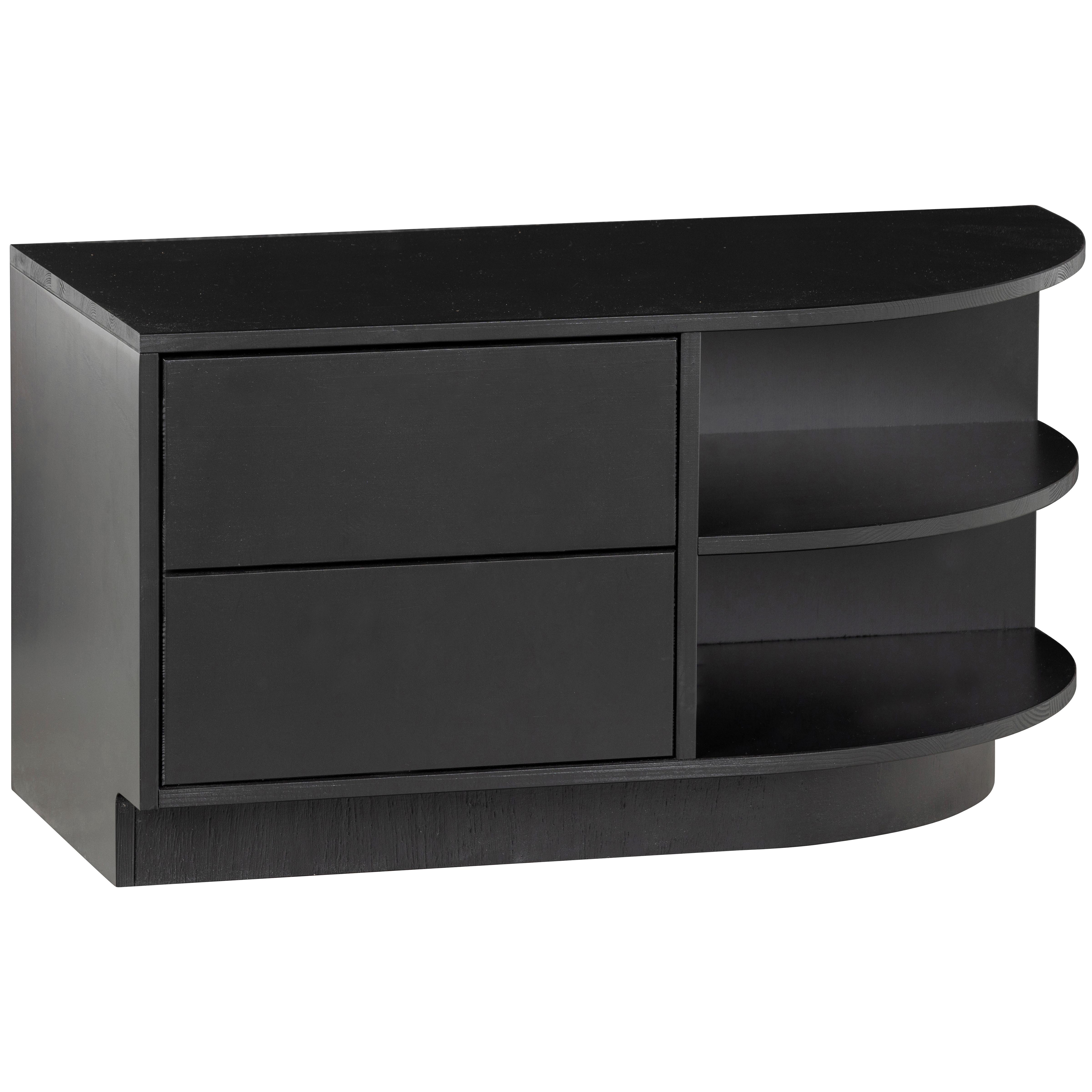 Lowboard Finca Schwarz B: 78cm - Schwarz, Design, Holz (78/40/40cm) - Livetastic