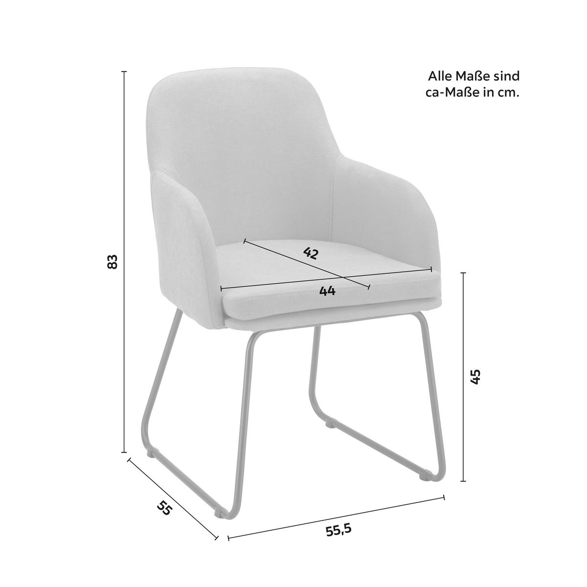 Stolička s podrúčkami MIA žltá - čierna/žltá, Modern, kov/textil (55,5/83/55cm) - Bessagi Home
