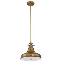 Hängeleuchte H: 37,7 cm 1-Flammig Messingfarben - Messingfarben, Design, Glas/Metall (28.4/37.7cm) - Elstead Lighting