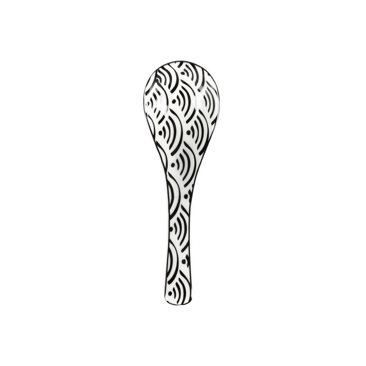 Lžíce Shiva - bílá/černá, Lifestyle, keramika (13,8/4,3/2,8cm) - Mömax