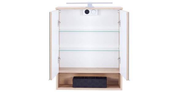 Spiegelschrank Fresh 240-E-06010 Sps - Eiche Artisan, KONVENTIONELL, Glas/Holzwerkstoff (60/75/20cm) - Ondega