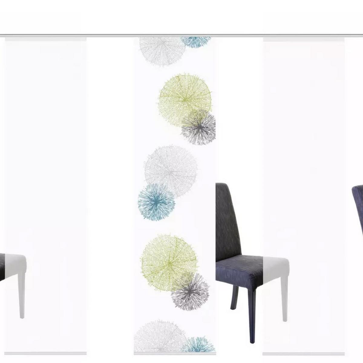Flächenvorhang 5-tlg. Rawlins B: 60 Cm, Grün - Grün, Basics, Textil (60/245cm)