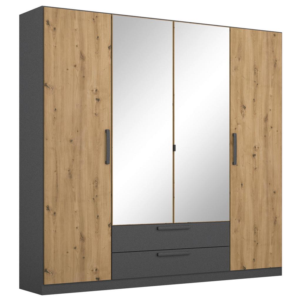 Drehtürenschrank Style-Up Eiche Artisan/Grau B: 181cm