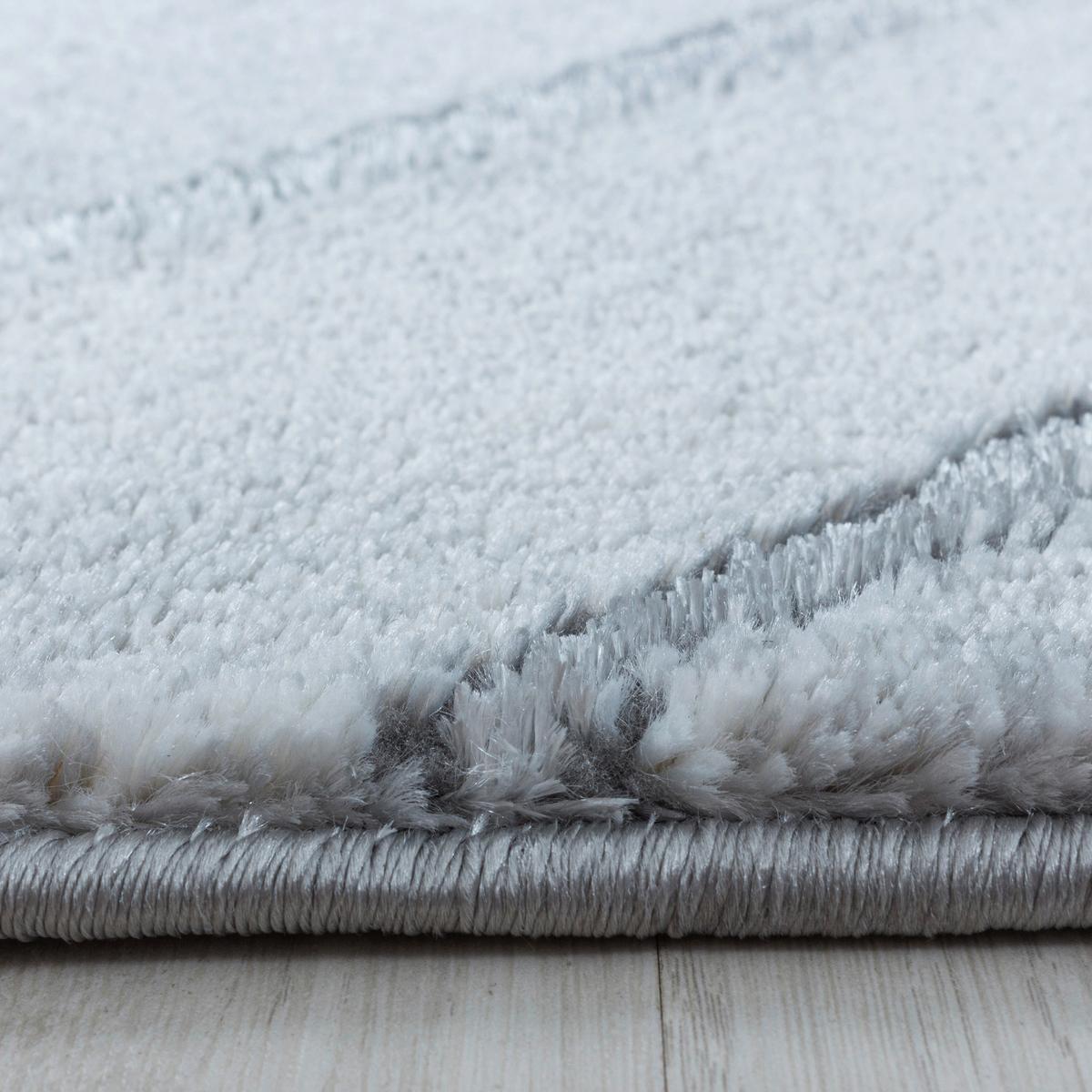 Webteppich Silberfarben Naturfaser Naxos 140x200 cm - Silberfarben, Design, Textil (140/200cm)