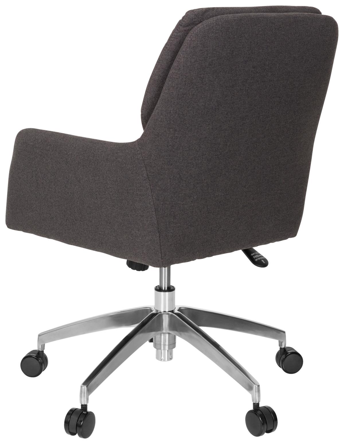 Drehstuhl Shake 350 Höhenverstellbar Dunkelgrau - Dunkelgrau/Silberfarben, MODERN, Kunststoff/Textil (58/89/70cm) - MID.YOU