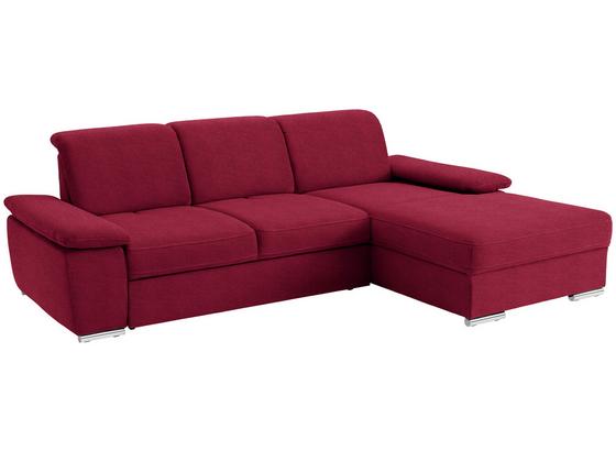 Wohnlandschaft in L-Form Leandro 283x184 cm - Chromfarben/Rot, MODERN, Textil (283/184cm) Wohnlandschaft in L-Form Leandro 283x184 cm - Chromfarben/Rot, MODERN, Textil (283/184cm)