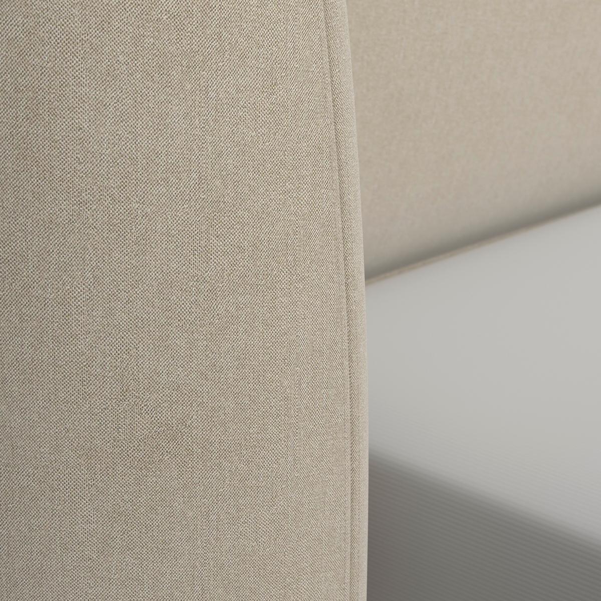 Čalúnená posteľ FRIDA 180x200 cm, béžová - svetlohnedá/čierna, Modern, kov/drevo (180/200cm) - Bessagi Home