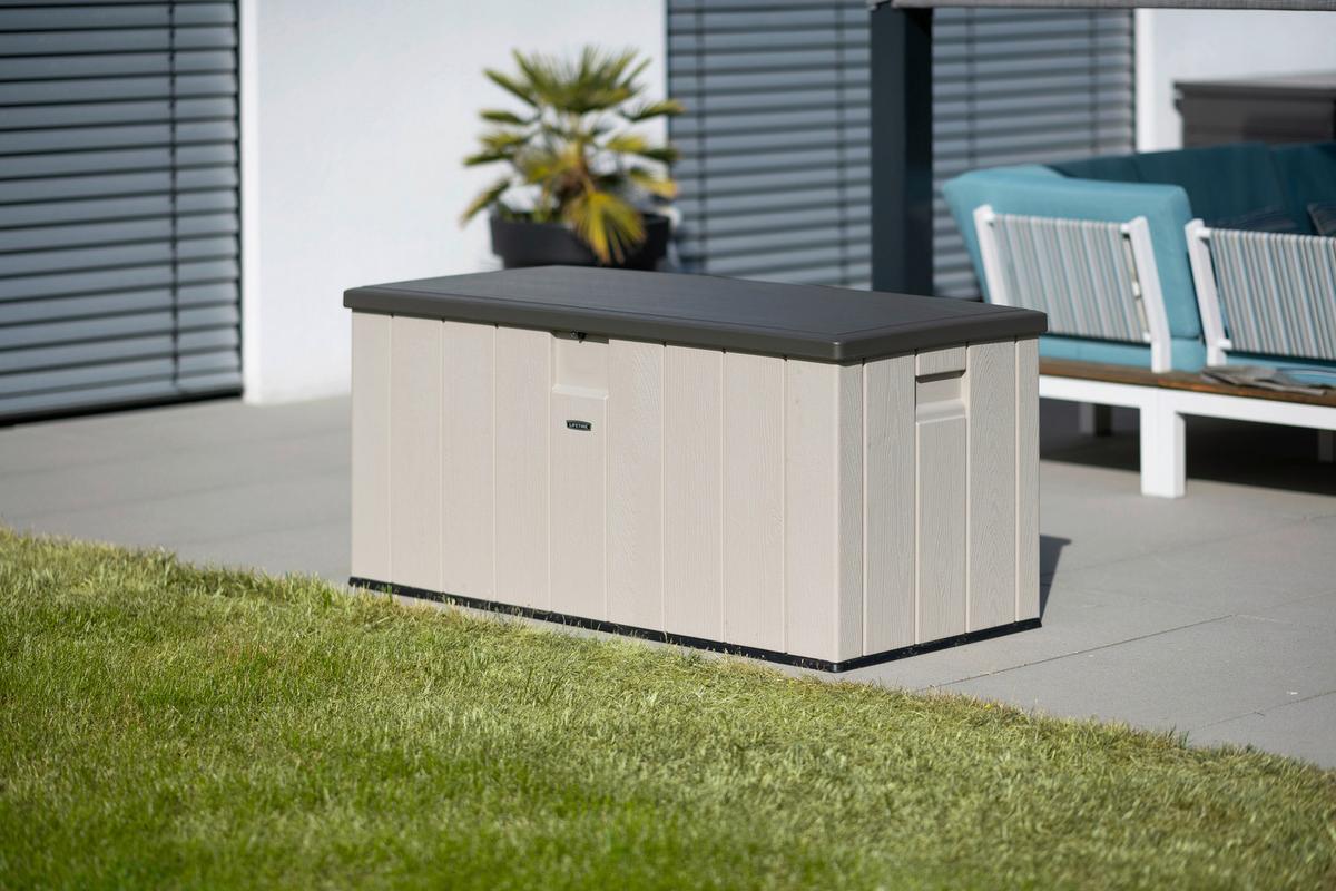 Kissenbox Wasserdicht 60254 151x69x72 Cm 568l Grau - Grau, Basics, Kunststoff (151/69/72cm)