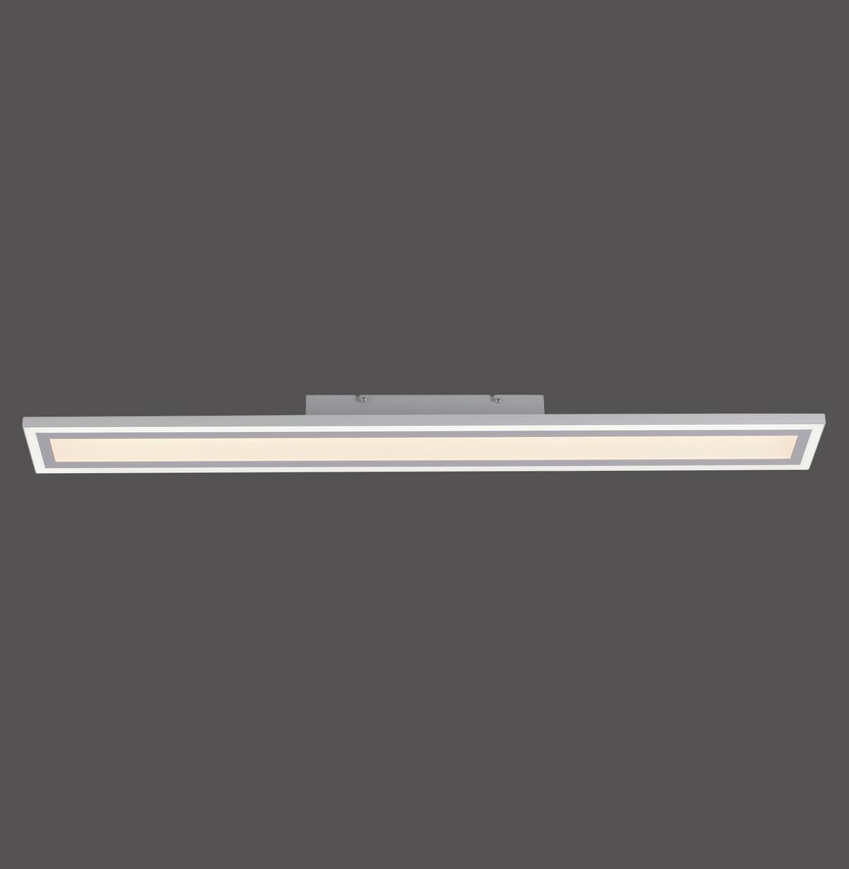 LED-Deckenleuchte Edging L: 100 cm dimmbar mit Schalter - Weiß, Basics, Kunststoff/Metall (100/11,8/6cm)