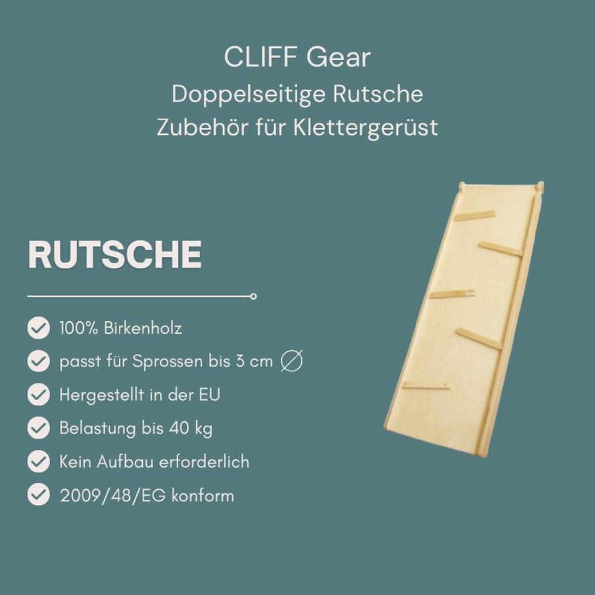 Rutsche natur 40x112 cm - Birkefarben, Basics, Holz (112/40/7cm) - CLIFF