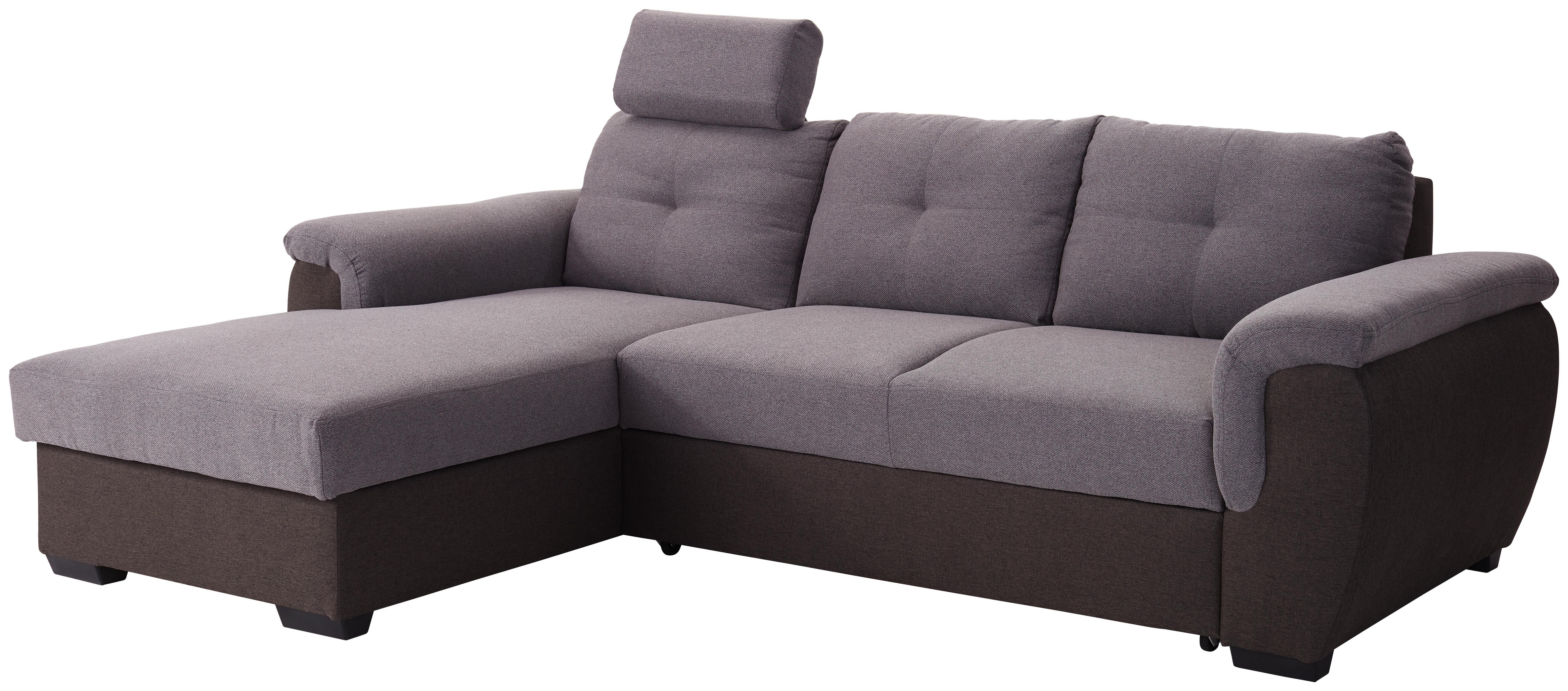 Sarokgarnitúra Montreal - Szürke/Sötétszürke, konvencionális, Faalapú anyag/Műanyag (168/258cm) - Ombra