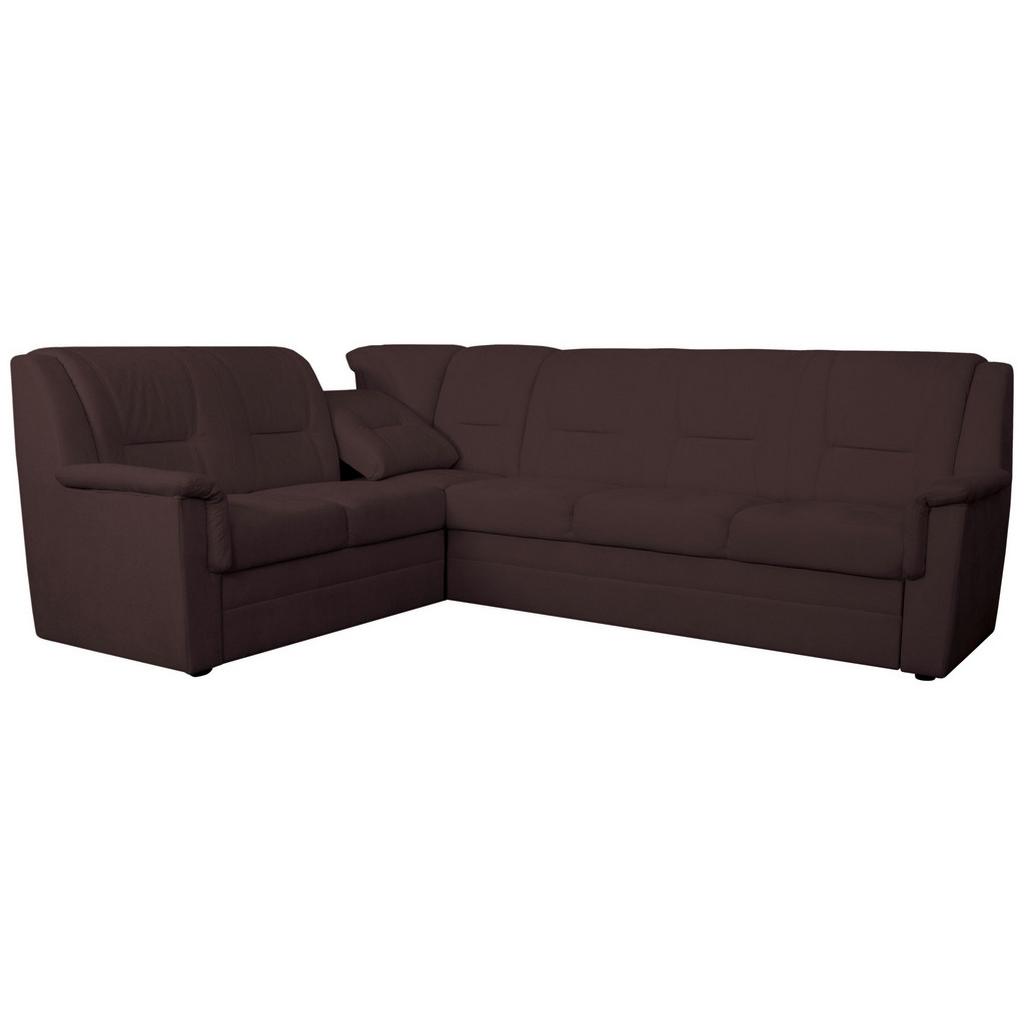 ECKSCHLAFSOFA Rafael, Dunkelrot S: 279x224cm