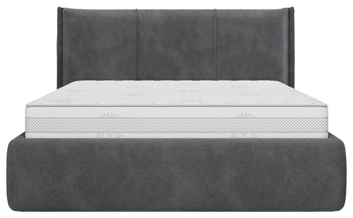 Polsterbett Beli Graphitfarben Lf: 180x200 Cm - Graphitfarben/Schwarz, MODERN, Holz/Holzwerkstoff (180/200cm) - MID.YOU