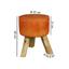 Hocker Leder B: 37 cm - Braun, Natur, Leder (37/45/37cm) - Carryhome Hocker Leder B: 37 cm - Braun, Natur, Leder (37/45/37cm) - Carryhome