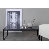 Couchtisch Estelle - Schwarz/Grau, Design, Stein/Metall (120/60/36cm) - Livetastic