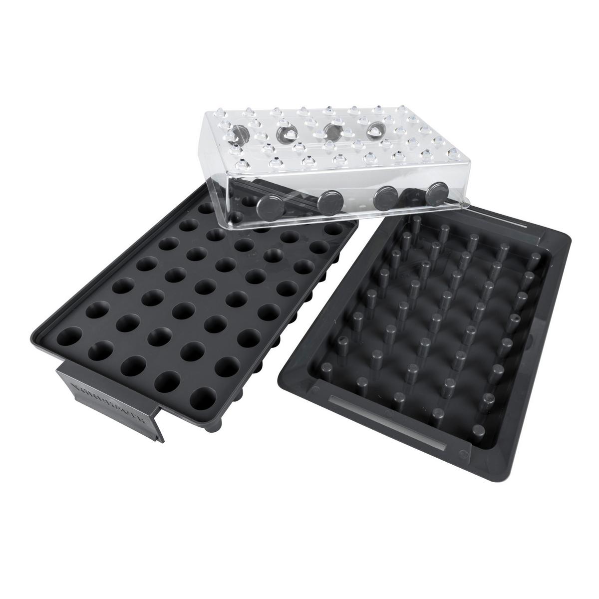 Pflanzset 3in1 Rootxtender Wurzelvorschule - Schwarz, Basics, Kunststoff (24/16/38cm)