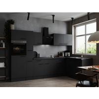 Eckküche Oliver Dunkelgrau S: 310x172cm - Dunkelgrau/Grau, Design, Holzwerkstoff (310/172cm) - Respekta