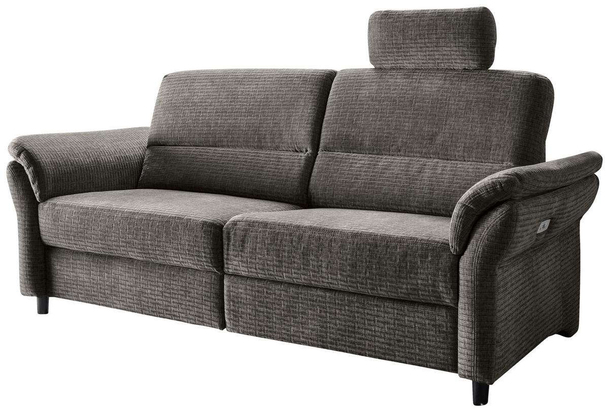 3-Sitzer-Sofa Cavoli, Graubraun R B: 192 cm - Graubraun/Schwarz, MODERN, Textil (192/90/89cm) - Livetastic