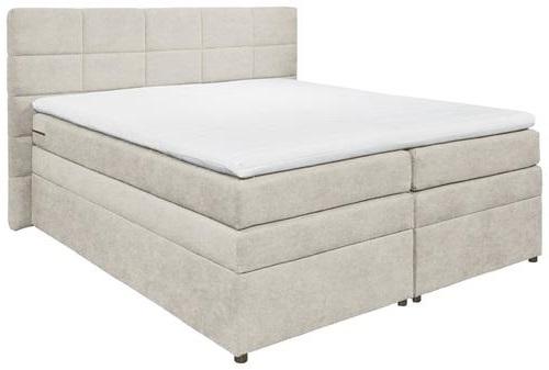 Boxspringbett mit Topper & Bettkasten 180x200 Tacoma 3 - Sandfarben, KONVENTIONELL, Kunststoff/Textil (180/200cm) - MID.YOU