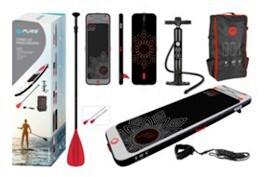 Stand-up Paddle Board Schwarz/weiß/rot