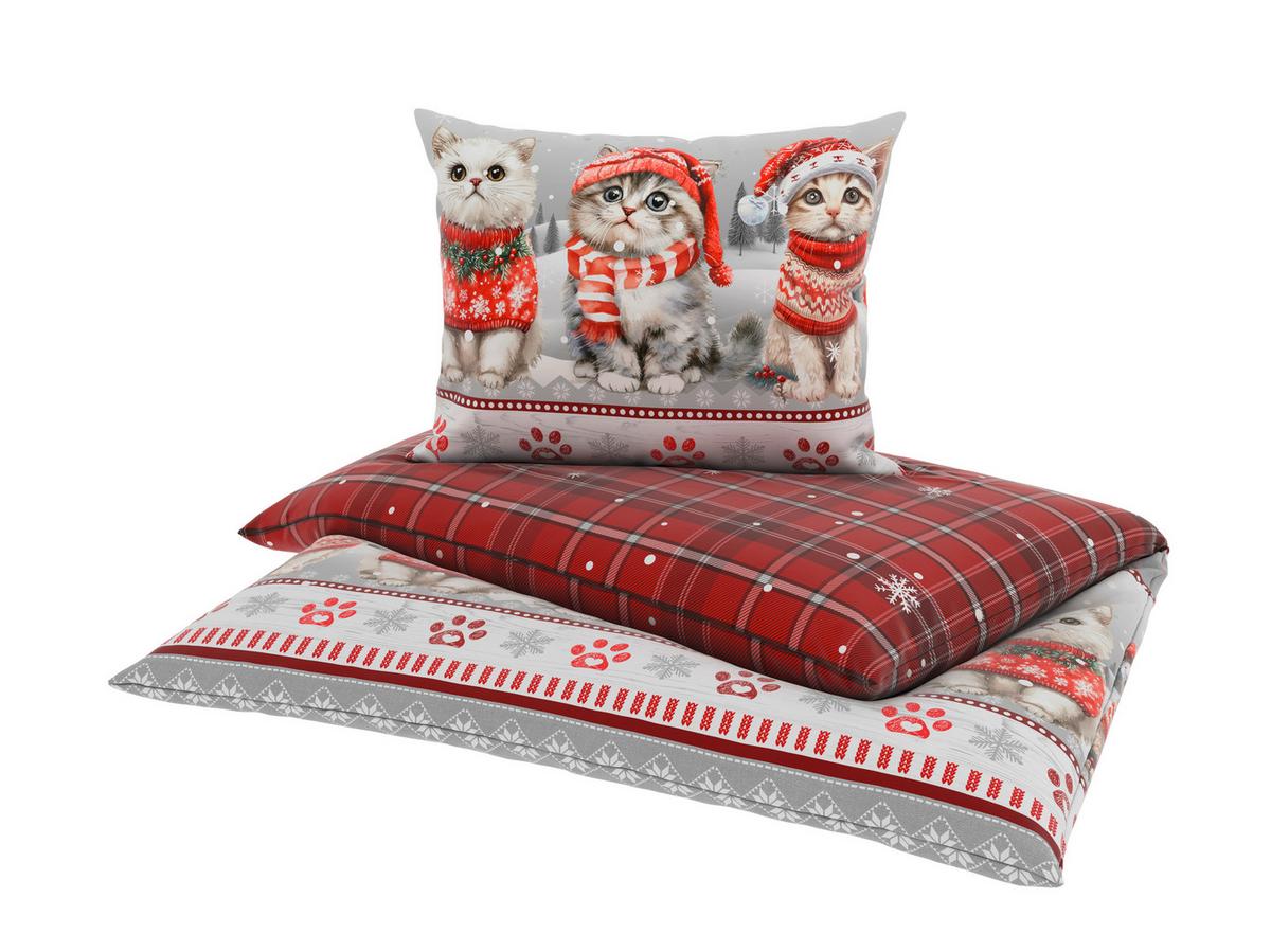 BETTWÄSCHE SAMTPFÖTCHEN - Rot, ROMANTIK / LANDHAUS, Textil - James Wood