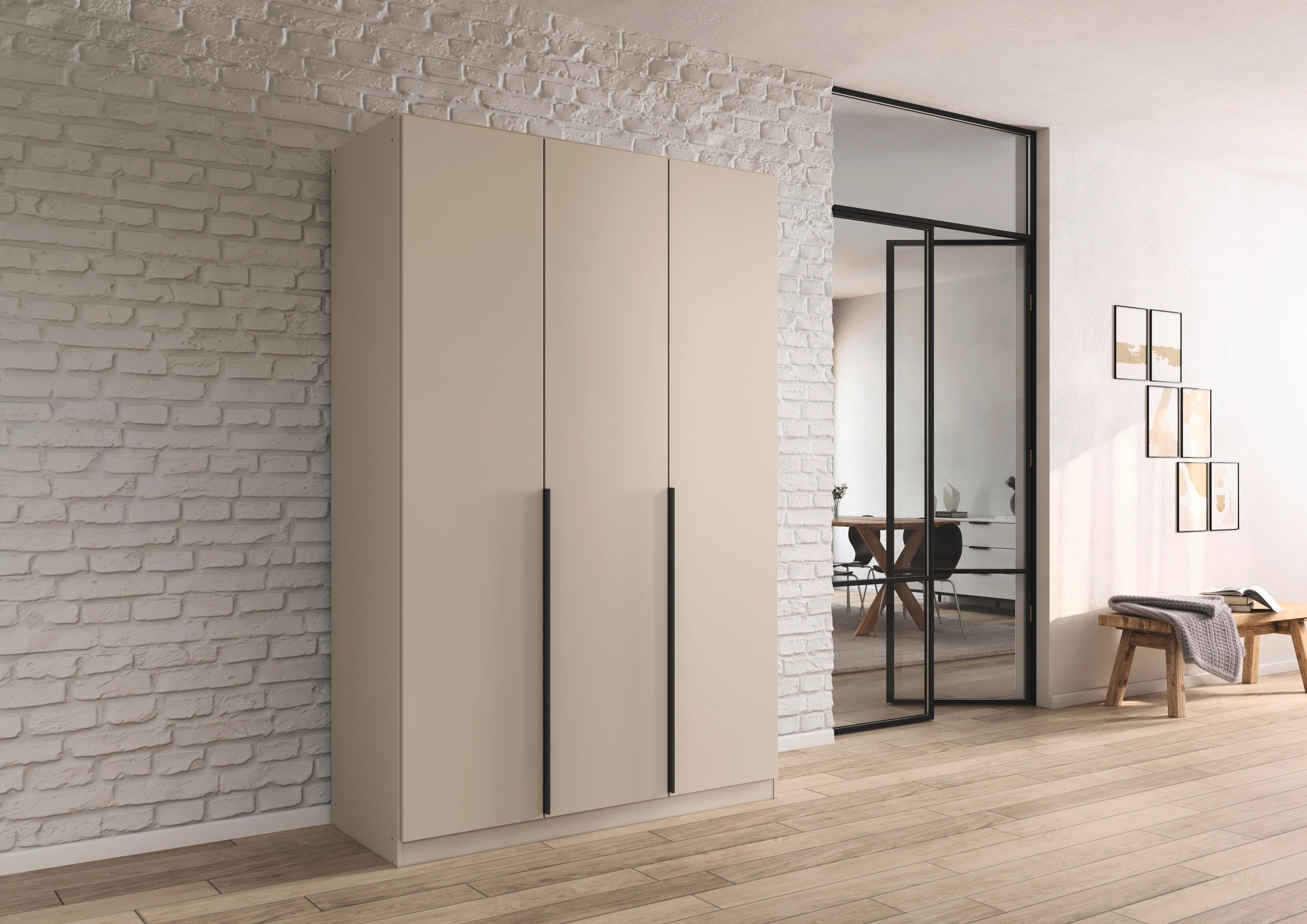 Drehtürenschrank Alabama Champagner B: 136 Cm - Champagner, MODERN, Holzwerkstoff (136/229/54cm) - Rauch Möbel