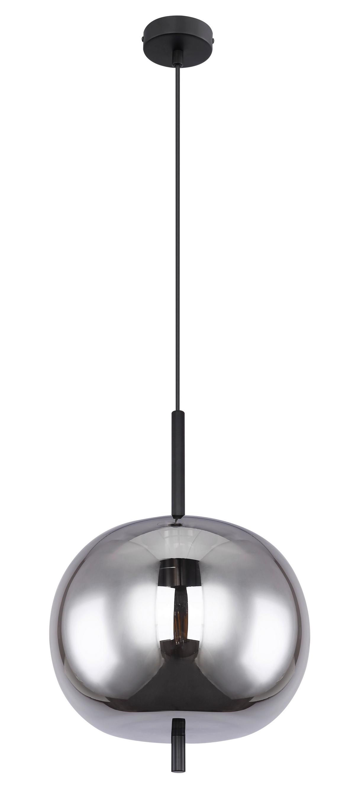 Závěsné svítidlo Jeanette - černá, Moderní, kov/sklo (30/120cm) - Premium Living