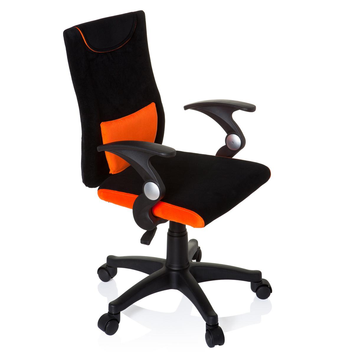 Jugenddrehstuhl Kiddy Pro Al Orange/schwarz - Schwarz/Orange, Basics, Kunststoff (50/87-97/40cm) - MID.YOU
