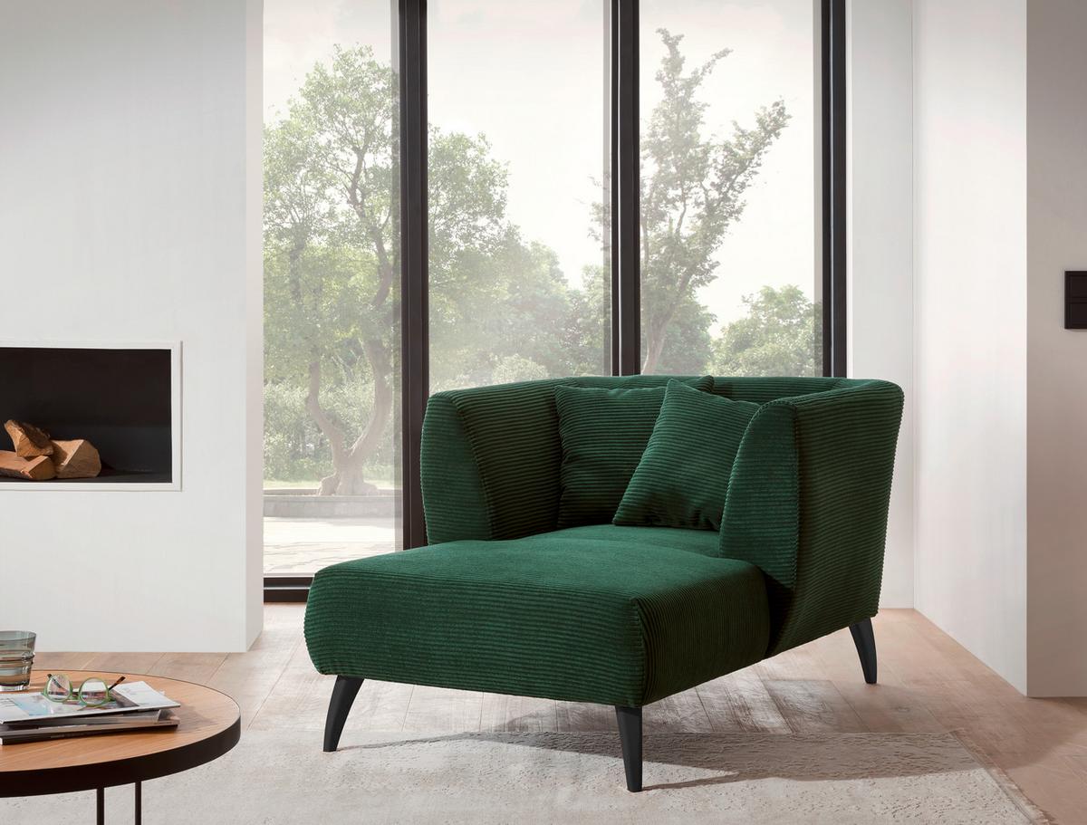 Xxl-sessel Inkl. Zierkissen Colori Grün - Schwarz/Grün, MODERN, Textil (108/84/155cm) - MID.YOU