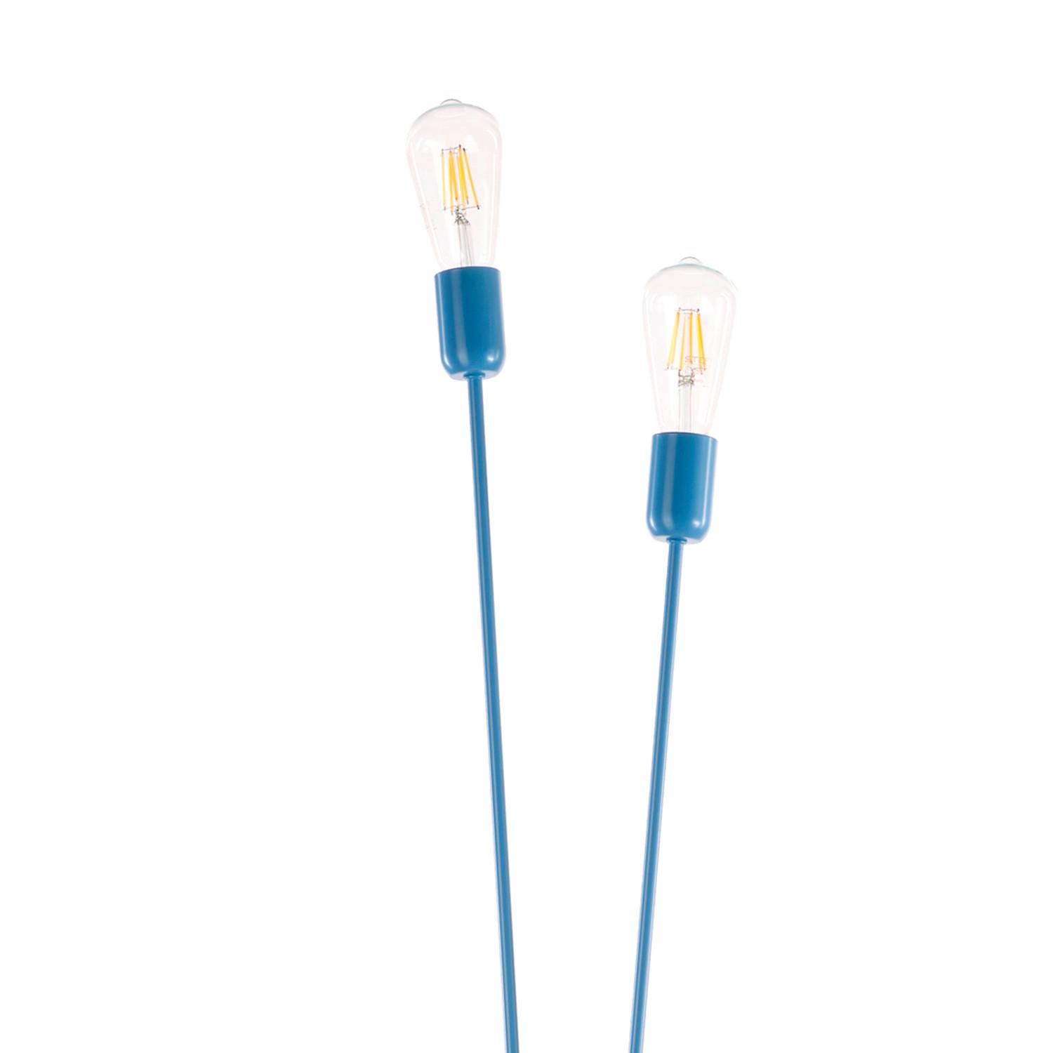 Stehleuchte 5030/ptb - Blau, Basics, Metall (32/182cm)
