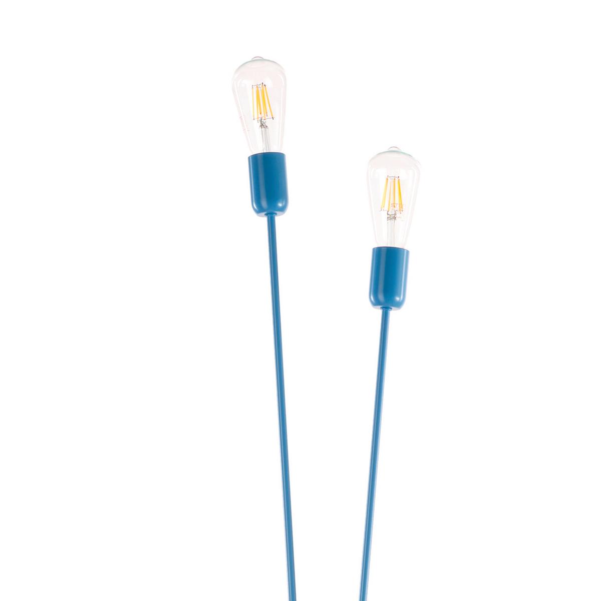 Stehleuchte 5030/ptb - Blau, Basics, Metall (32/182cm)