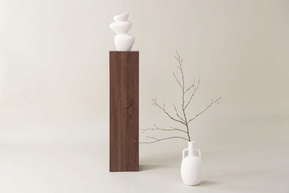 Beistelltisch Ramsvik - Braun, Design, Holz (23/23/95cm) - Livetastic