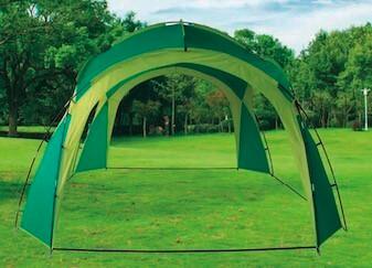 Pavillon Ticino Bht: 350x230x 350cm Faltbar - MODERN, Kunststoff/Textil (350/230/350cm) - Gardenson