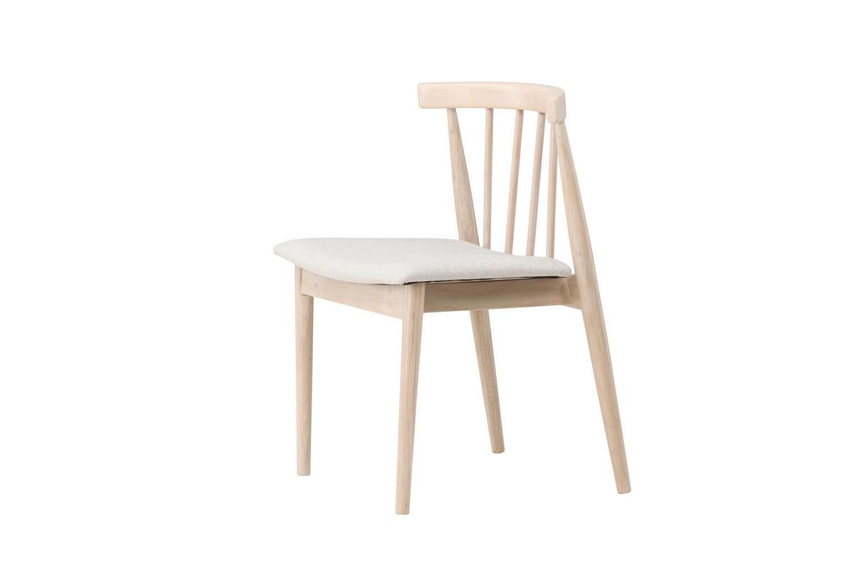 STUHL Flora, Weiß B: 50 cm - Weiß, MODERN, Holz/Textil (50/78/46cm) - Livetastic