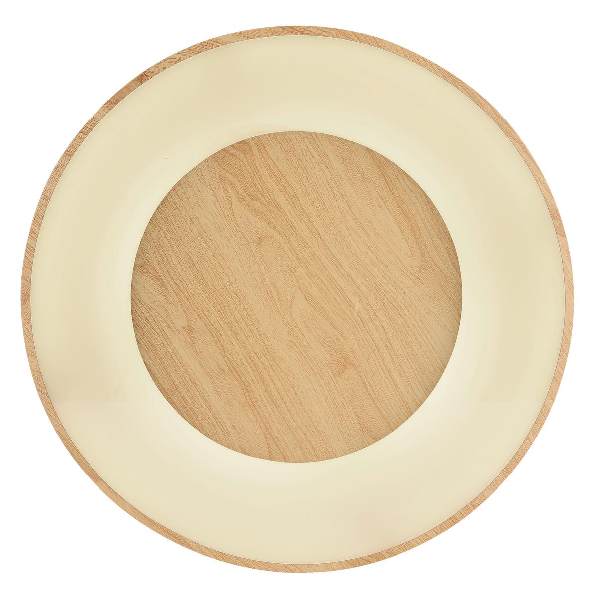 Stropní LED svítidlo Luzia, max. 42 Watt - bílá/barvy dubu, kov/plast (60/10cm) - Premium Living