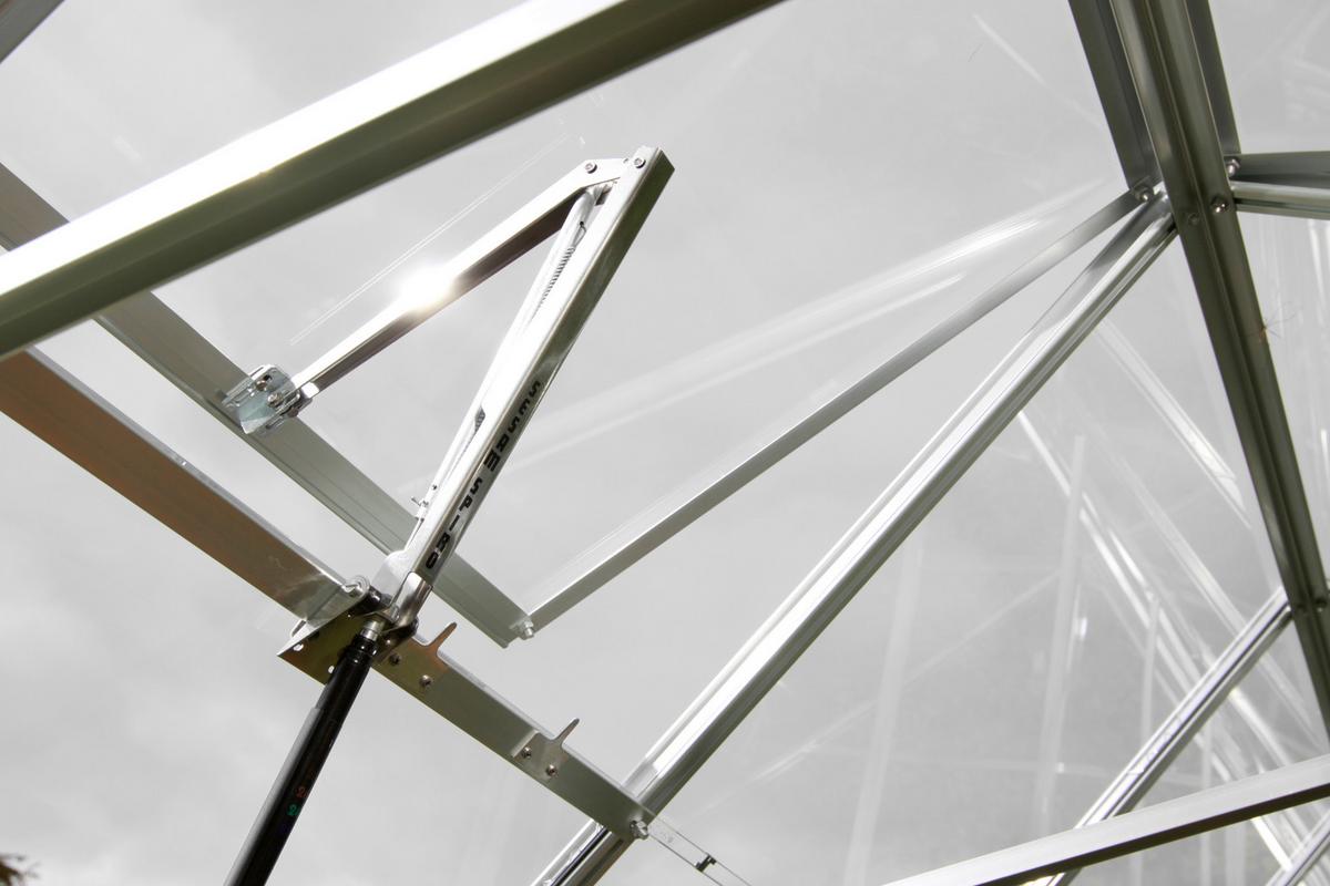 Automatischer Fensterheber Sesam Spiro Alufarben - Schwarz/Alufarben, Basics, Metall (2/4/32cm)